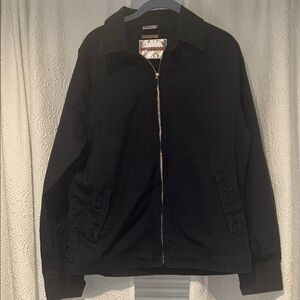 McGregor Men's Navy 100% Egyptian Cotton Jacket Medium Zip-Up